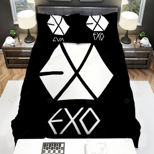 Exo Logo Bed Sheets Spread Comforter Duvet Cover Bedding Sets