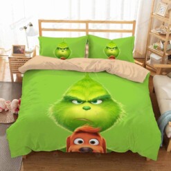 3d The Grinch Duvet Cover Bedding Set