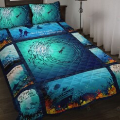 Scuba Diving Quilt Bedding Set