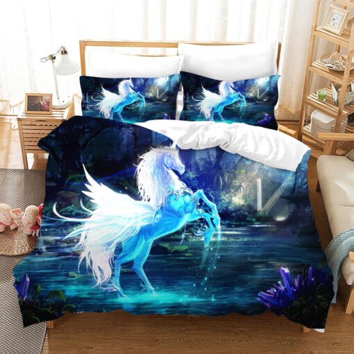 Unicorn Horse Bedding Set Bed Sheets Spread Comforter Duvet Cover Bedding Sets