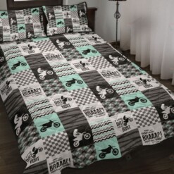 Motocross Quilt Bedding Set