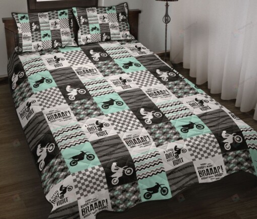 Motocross Quilt Bedding Set