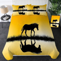 Horse Reflection Bedding Set Bed Sheets Spread Comforter Duvet Cover Bedding Sets