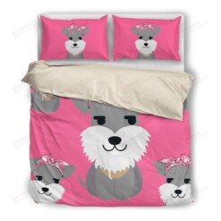 Schnauzer Cotton Bed Sheets Spread Comforter Duvet Cover Bedding Sets