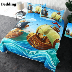 Pirate Boat  Bedding Set (Duvet Cover & Pillow Cases)