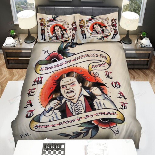 Meat Loaf Bed Sheets Spread Comforter Duvet Cover Bedding Sets