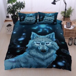 Wolf Cotton Bed Sheets Spread Comforter Duvet Cover Bedding Sets