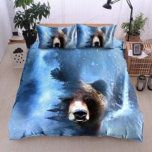 Bear Cotton Bed Sheets Spread Comforter Duvet Cover Bedding Sets