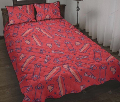 Skateboard Red Bedding Set Cotton Bed Sheets Spread Comforter Duvet Cover Bedding Sets