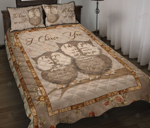 Owl Quilt Bedding Set