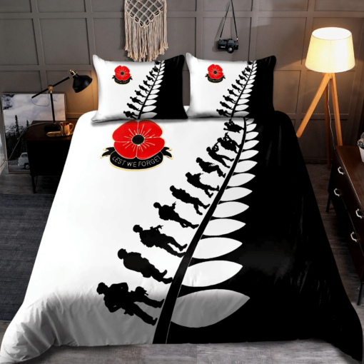 Anzac Day Lest We Forget 3d All Over Printed Bedding Set Bed Sheets Spread Comforter Duvet Cover Bedding Sets