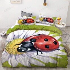 Ladybug Cotton Bed Sheets Spread Comforter Duvet Cover Bedding Sets