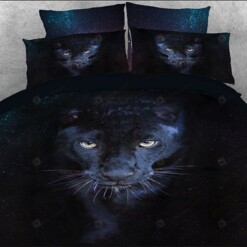 Panther Cotton Bed Sheets Spread Comforter Duvet Cover Bedding Sets