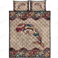 Dolphin Mandala Quilt Bedding Set