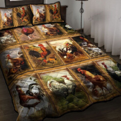 Love Chickens Quilt Bedding Set Cotton Bed Sheets Spread Comforter Duvet Cover Bedding Sets