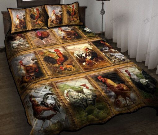 Love Chickens Quilt Bedding Set Cotton Bed Sheets Spread Comforter Duvet Cover Bedding Sets