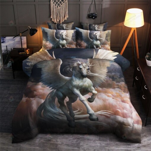 Unicorn Cotton Bed Sheets Spread Comforter Duvet Cover Bedding Sets