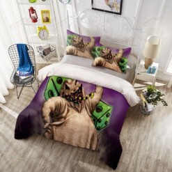 Purple Oogie Boogie Bedding Set