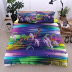 Paragliding Cotton Bed Sheets Spread Comforter Duvet Cover Bedding Sets