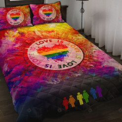 Love Is Love LGBT Quilt Bedding Set