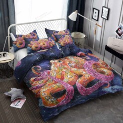 Octopus Cotton Bed Sheets Spread Comforter Duvet Cover Bedding Sets