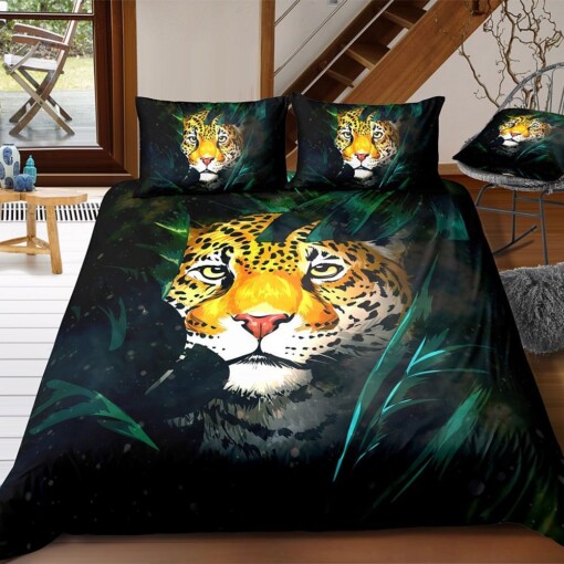 Tiger In The Forest Bedding Set Bed Sheets Spread Comforter Duvet Cover Bedding Sets