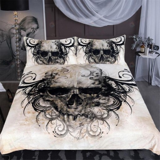 Gothic Skull Vintage Bedding Set (Duvet Cover & Pillow Cases)