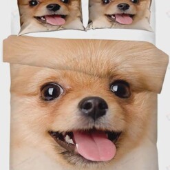 3D Pomeranian Bedding Set Bed Sheets Spread Comforter Duvet Cover Bedding Sets