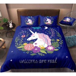 Unicorn  Are Real  Bedding Set Bed Sheets Spread Comforter Duvet Cover Bedding Sets