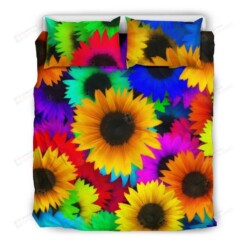 Sunflowers Cotton Bed Sheets Spread Comforter Duvet Cover Bedding Sets