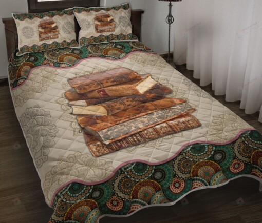 Book Vintage Mandala Quilt Bedding Set