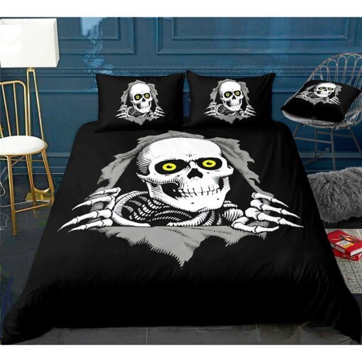 Skull Bedding Set Bed Sheets Spread Comforter Duvet Cover Bedding Sets