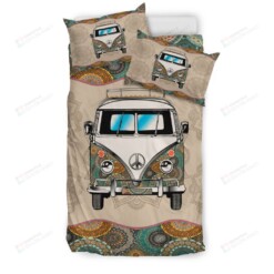 Hippie Car Bedding Set Cotton Bed Sheets Spread Comforter Duvet Cover Bedding Sets