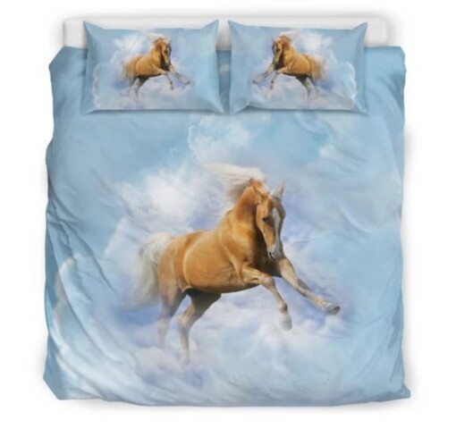 Palomino Horse In the Clouds Bedding Set Bed Sheets Spread Comforter Duvet Cover Bedding Sets