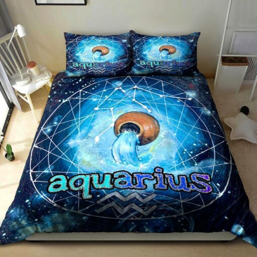 Aquarius Bedding Set Bed Sheets Spread Comforter Duvet Cover Bedding Sets