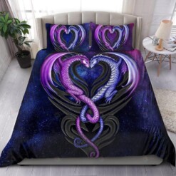 Loving Couple Dragon  Duvet Cover Bedding Set