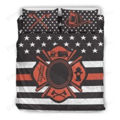 Firefighter Stars Bedding Duvet Cover Bedding Set