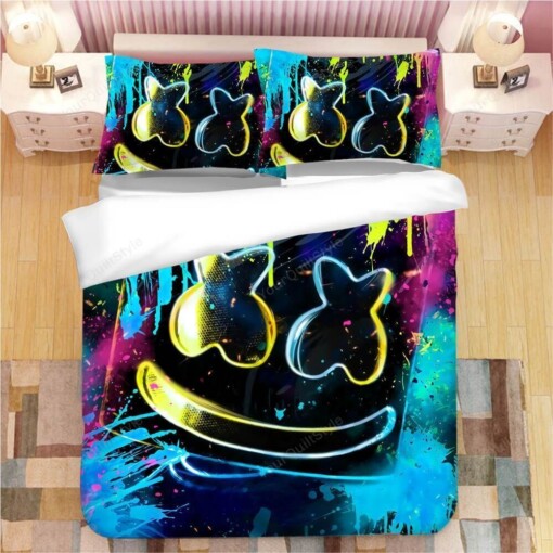 Fortnite Marshmello Dj Duvet Cover Bedding Set