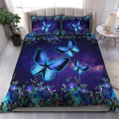 Lovely Butterfly Bedding Set Bed Sheets Spread Comforter Duvet Cover Bedding Sets