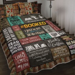 Book Read Favorite Quilt Bedding Set