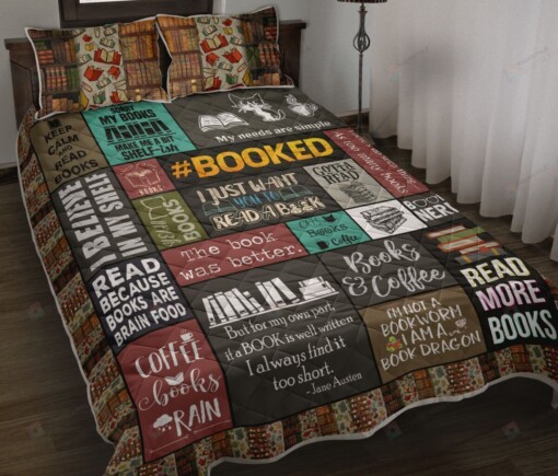 Book Read Favorite Quilt Bedding Set