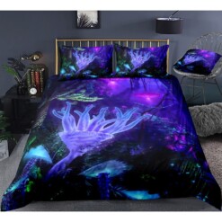 Luminous Forest Bedding Set Cotton Bed Sheets Spread Comforter Duvet Cover Bedding Sets