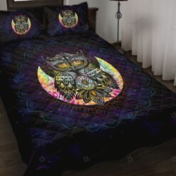 Owl Quilt Bedding Set