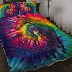 Horse Tie Dye Quilt Bedding Set