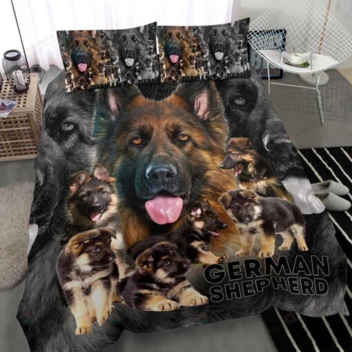 German Shepherd Dog Bedding Set Bed Sheets Spread Comforter Duvet Cover Bedding Sets
