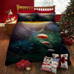 Solar System Bed Sheets Spread Comforter Duvet Cover Bedding Sets