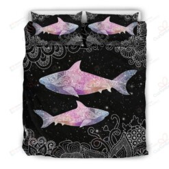 Shark Couple Mandala Bedding Set Bed Sheets Spread Comforter Duvet Cover Bedding Sets