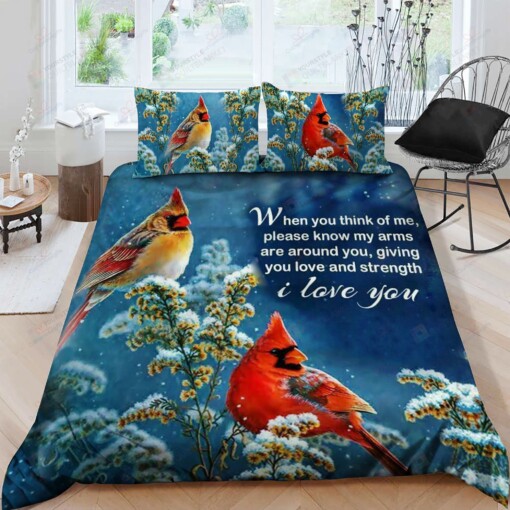 Cardinal I Love You Bedding Set Bed Sheets Spread Comforter Duvet Cover Bedding Sets