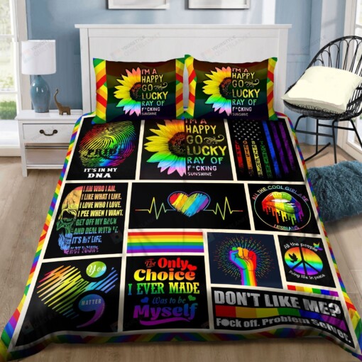 Pride LGBT It's In My DNA Bedding Set Bed Sheets Spread Comforter Duvet Cover Bedding Sets