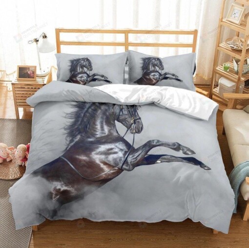 Horse Cotton Bed Sheets Spread Comforter Duvet Cover Bedding Sets